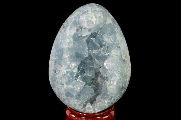 Crystal Filled Celestine (Celestite) Egg Geode - Madagascar #140304